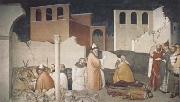 Ambrogio Lorenzetti St Sylvester Sealing thte Dragon's Mouth (mk08) oil painting on canvas